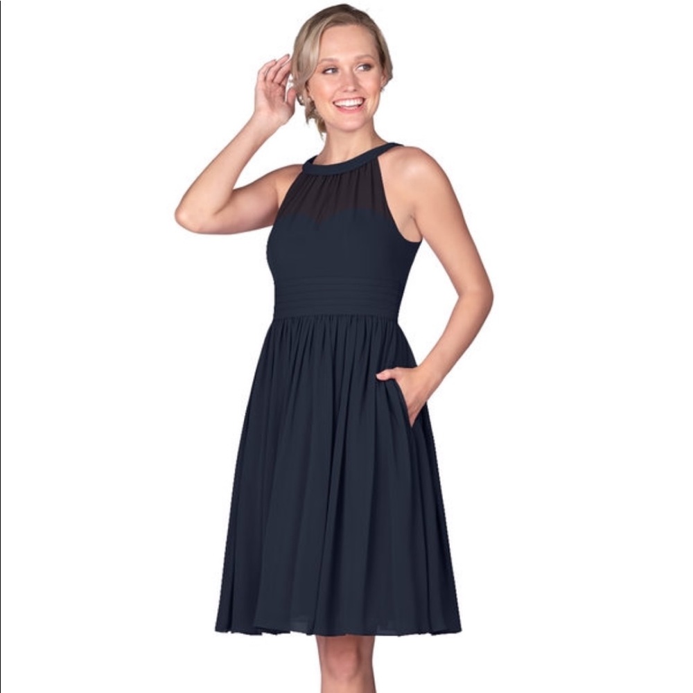 Azazie “Taylor” Bridesmaid Dress in Navy